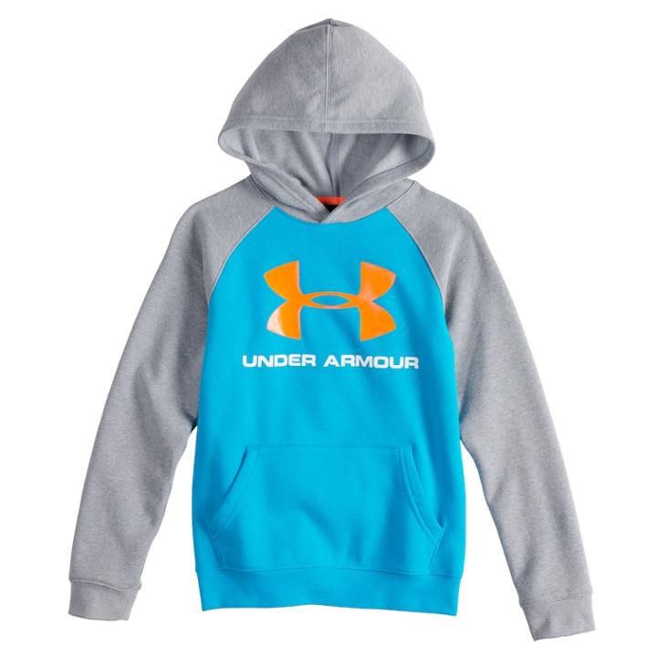 Boys 8-20 Under Armour Rival Logo Hoodie, Size: Xl, Brt Blue
