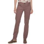 Petite Sonoma Goods For Life&trade; Straight-leg Mid-rise Sateen Pants, Women's, Size: 4 Petite, Purple