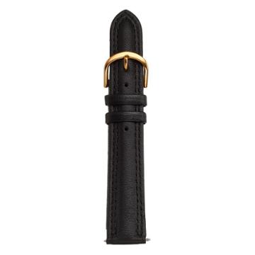 Kreisler Unisex Leather Watch Band - Tx49918bk, Size: 18mm, Black