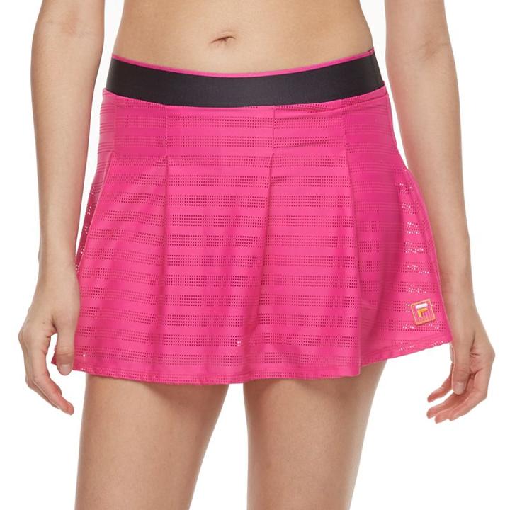 Women's Fila Sport® Exposed Elastic Mesh Skort, Size: Large, Med Pink