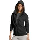 Women's Champion Fleece Full-zip Hoodie, Size: Medium, Black