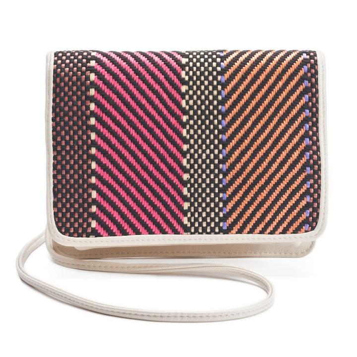 Apt. 9&reg; London Chevron Rfid-blocking Crossbody Wallet, Women's, Brt Pink