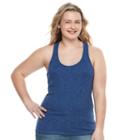 Juniors' Plus Size So&reg; Ribbed Racerback Tank, Girl's, Size: 1xl, Blue