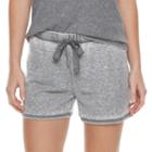 Women's Sonoma Goods For Life&trade; Pajamas: Thermal Waffle Drawstring Shorts, Size: Large, Grey