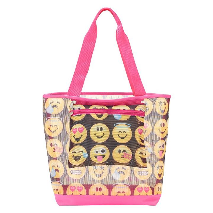 Kids Emoji Beach Tote, Girl's, Multicolor