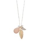 Mudd&reg; Leaf & Horn Charm Necklace, Women's, Pink