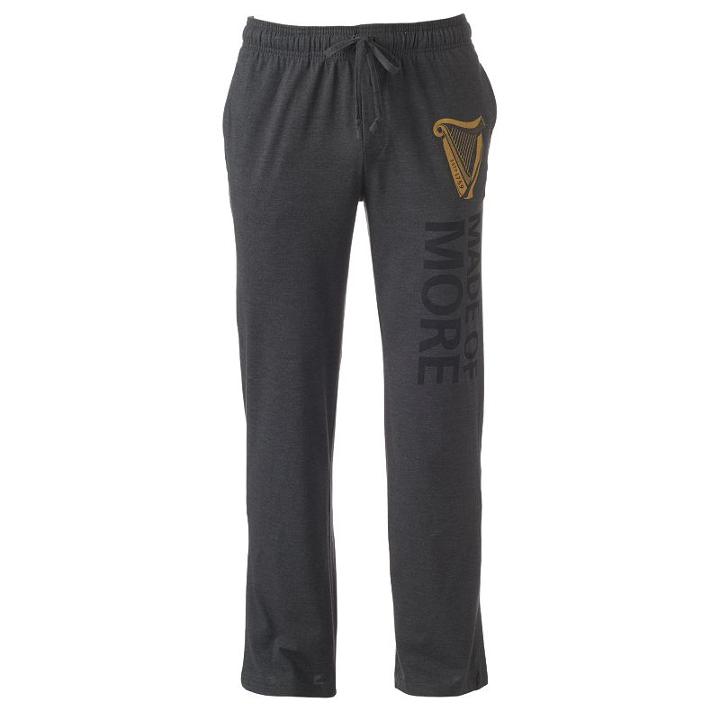 Men's Guinness Tall & Dark Lounge Pants, Size: Xl, Grey (charcoal)