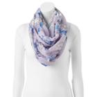 Sonoma Goods For Life&trade; Sketchy Floral Infinity Scarf, Women's, Med Purple