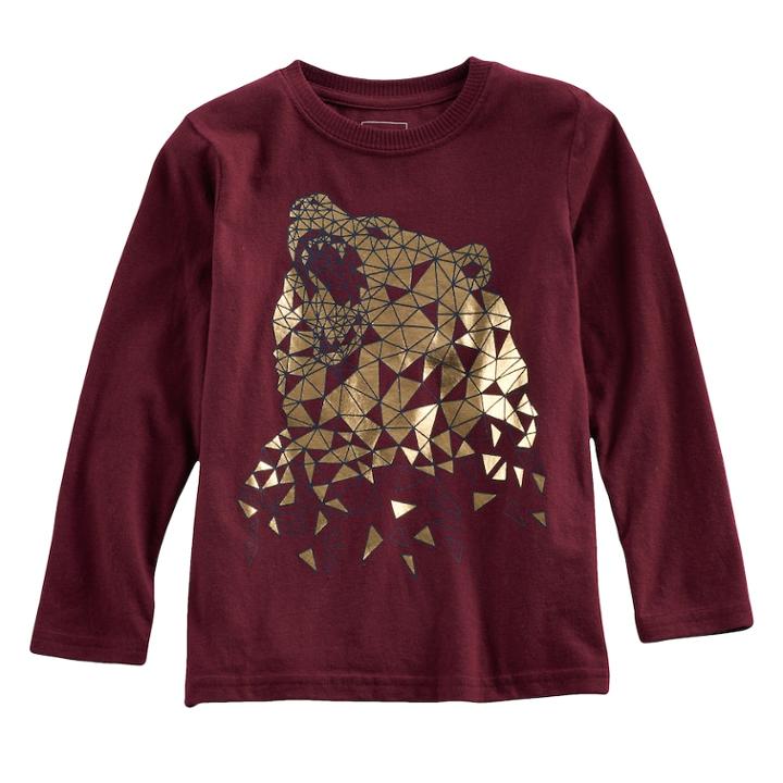 Boys 4-7x Sonoma Goods For Life&trade; Foiled Graphic Tee, Size: 4, Red