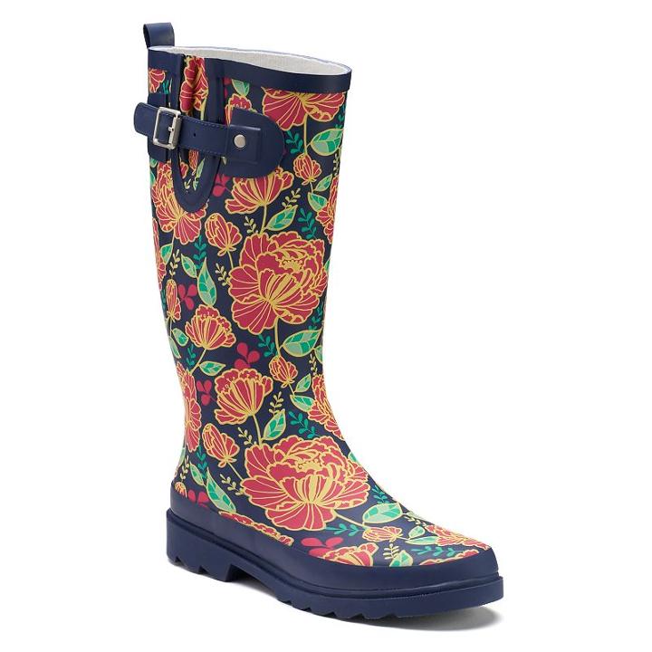 Western Chief Women's Waterproof Rain Boots, Size: Medium (10), Blue (navy)