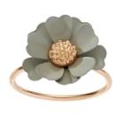 Lc Lauren Conrad Gray Flower Ring, Women's, Size: 7.50, Grey