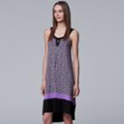 Women's Simply Vera Vera Wang High-low Keyhole Chemise, Size: Small, Oxford