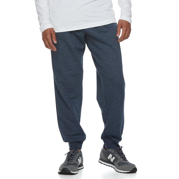 Men's Tek Gear&reg; Soft Fleece Jogger Pants, Size: Medium, Blue (navy)