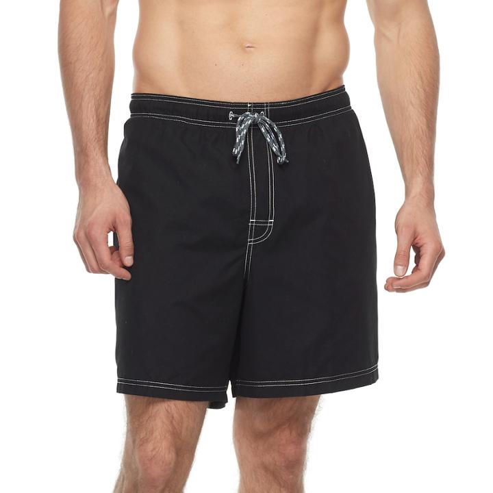 Big & Tall Croft & Barrow&reg; Solid Swim Trunks, Men's, Size: Xxl Tall, Oxford