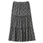 Girls 7-16 Joey B Patterned Ruffle Tiered Maxi Skirt, Girl's, Size: Small, Oxford