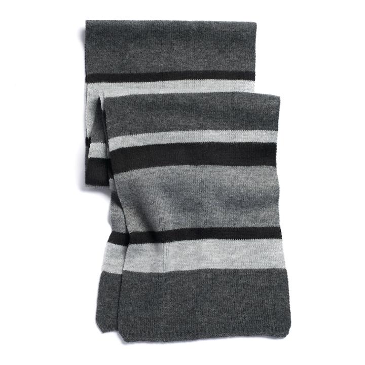Men's Apt. 9&reg; Striped Knit Scarf, Med Grey
