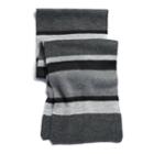 Men's Apt. 9&reg; Striped Knit Scarf, Med Grey