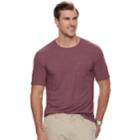 Big & Tall Sonoma Goods For Life&trade; Supersoft Stretch Pocket Crewneck Tee, Men's, Size: Xxl Tall, Red