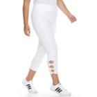 Plus Size French Laundry Cutout Capri Leggings, Women's, Size: 2xl, White Oth