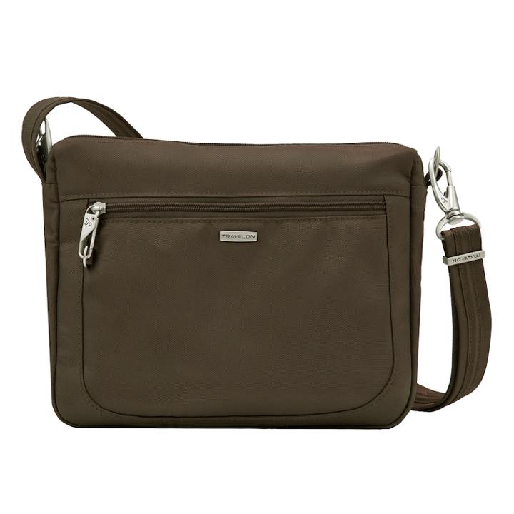 Travelon Anti-theft Classic East-west Crossbody Bag, Women's, Brown