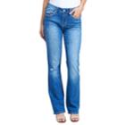 Women's Seven7 Rocker Midrise Slim Bootcut Jeans, Size: 16, Med Blue