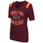 Women's Campus Heritage Virginia Tech Hokies Distressed Artistic Tee, Size: Large, Med Red