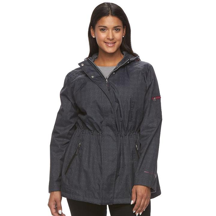 Plus Size Free Country Hooded Reversible Anorak Jacket, Women's, Size: 2xl, Black