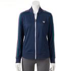 Women's Fila Sport&reg; Stripe Zip Up Jacket, Size: Small, Blue (navy)