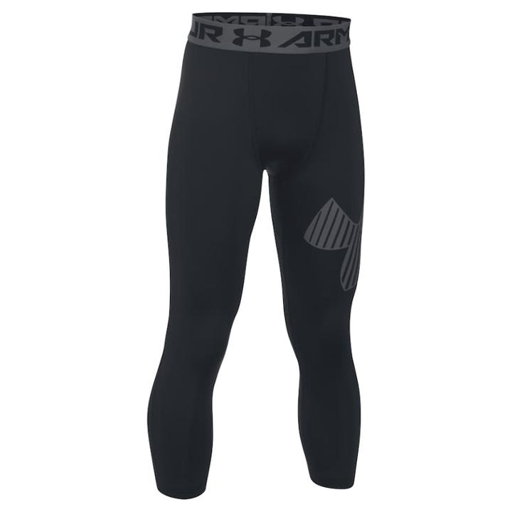 Boys 8-20 Under Armour Logo 3/4-length Base Layer Leggings, Size: Large, Oxford