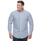 Big & Tall Croft & Barrow&reg; Regular-fit Plaid Button-down Shirt, Men's, Size: L Tall, Natural
