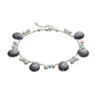 Sterling Silver Gemstone Charm Bracelet, Women's, Size: 7.5, Multicolor