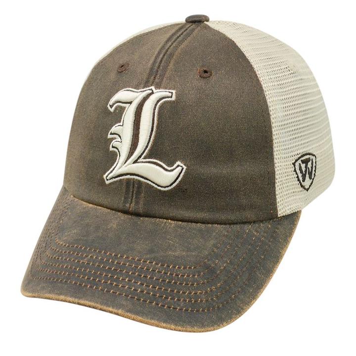 Adult Top Of The World Louisville Cardinals Scat Adjustable Cap, Men's, Med Brown