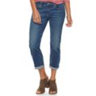 Women's Sonoma Goods For Life&trade; Cuffed Capri Jeans, Size: 16, Med Blue
