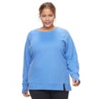 Plus Size Tek Gear&reg; Crew Sweatshirt, Women's, Size: 2xl, Med Blue