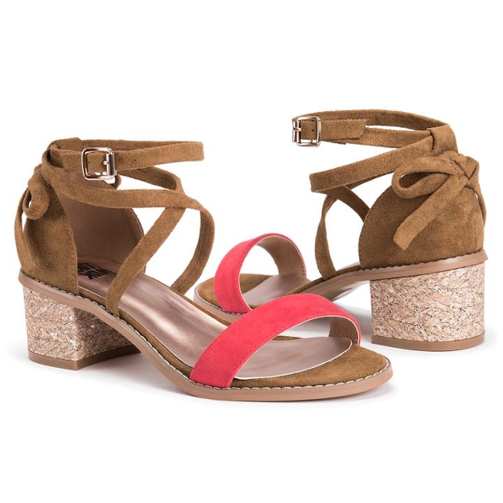 Muk Luks Sasha Women's Sling-back Wedge Sandals, Size: 7, Brown