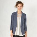 Women's Lc Lauren Conrad Crepe Open-front Blazer, Size: 2, Grey