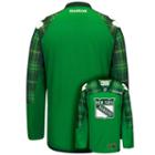 Men's Reebok New York Rangers Saint Patrick's Day Tartan Plaid Jersey, Size: Large, Green