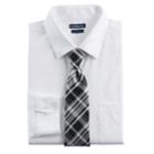 Men's Croft & Barrow&reg; Classic-fit Striped Dress Shirt And Patterned Tie, Size: M-34/35, Natural