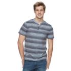 Men's Urban Pipeline&reg; Awesomely Soft Striped Henley, Size: Small, Blue