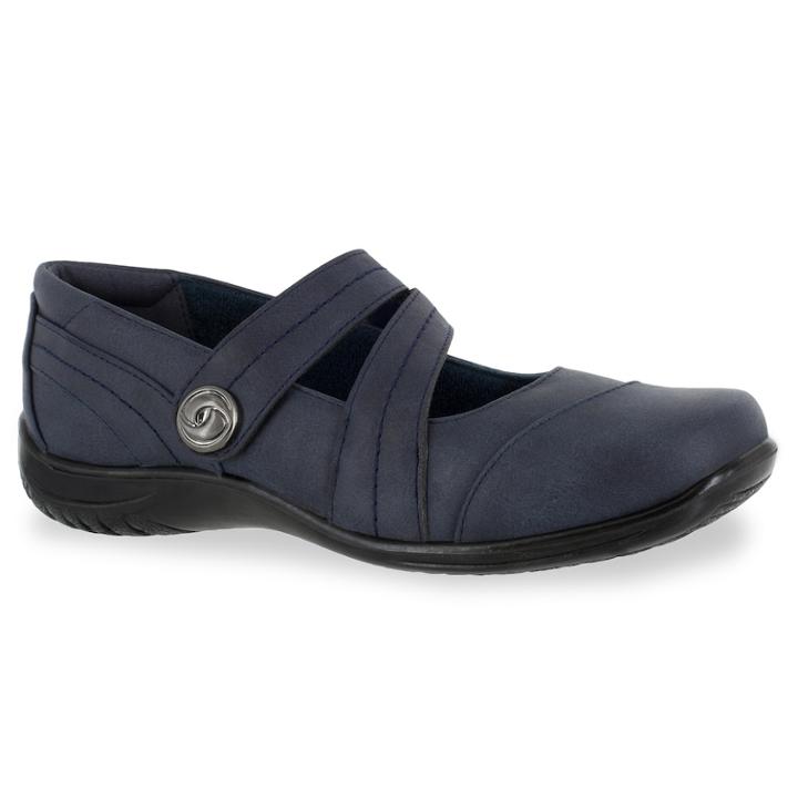 Easy Street Mary Women's Flats, Size: 9, Blue (navy)