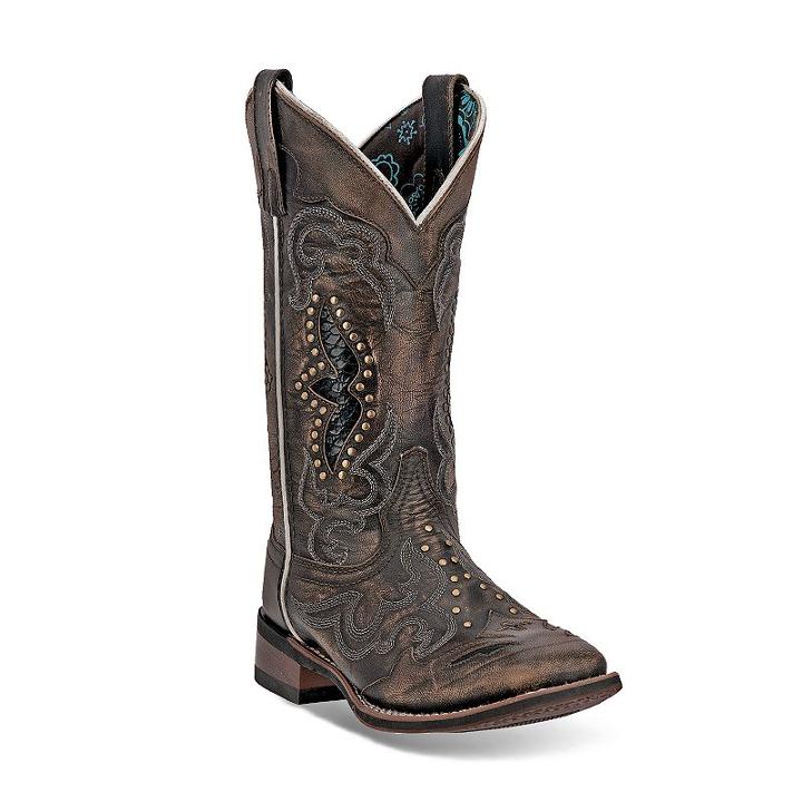 Laredo Spellbound Women's Cowboy Boots, Size: Medium (6.5), Black