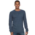 Men's Sonoma Goods For Life&trade; Slim-fit Soft-touch Stretch Thermal Henley, Size: Large, Dark Blue