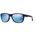 Arnette An4214 58mm Straight Cut Rectangle Mirror Sunglasses, Men's, Grey (charcoal)