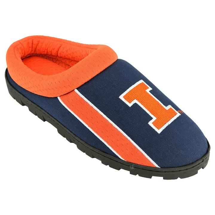 Adult Illinois Fighting Illini Sport Slippers, Size: Medium, Blue (navy)