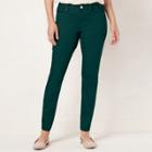 Women's Lc Lauren Conrad Skinny Jeans, Size: 12 Short, Green