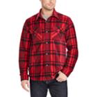 Big & Tall Chaps Classic-fit Microfleece Shirt Jacket, Men's, Size: 3xl Tall, Red