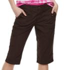 Women's Sonoma Goods For Life&trade; Ultra Breathable Poplin Skimmer Shorts, Size: 12, Dark Brown
