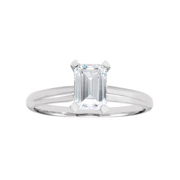 Evergreen Diamonds 1 Carat T.w. Igl Certified Lab-created Diamond Solitaire Engagement Ring, Women's, Size: 6.50, White
