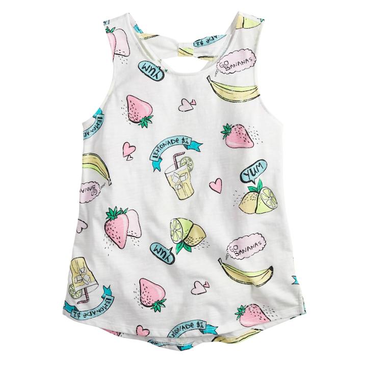 Girls 7-16 & Plus Size So&reg; Bow Back Tank Top, Size: 12, White