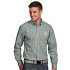 Men's Antigua Oakland Athletics Associate Plaid Button-down Shirt, Size: Large, Green